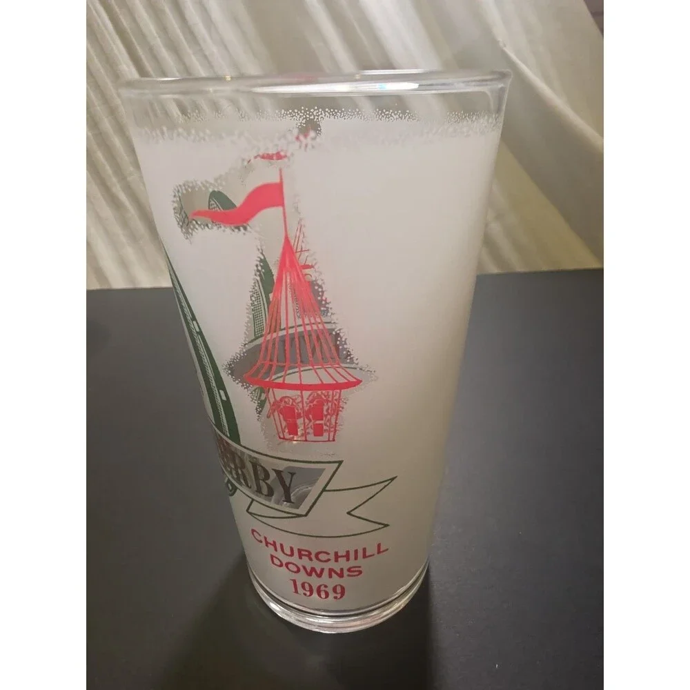 Kentucky Derby 1969 95th Running Mint Julep Glass Churchill Downs Horse Racing